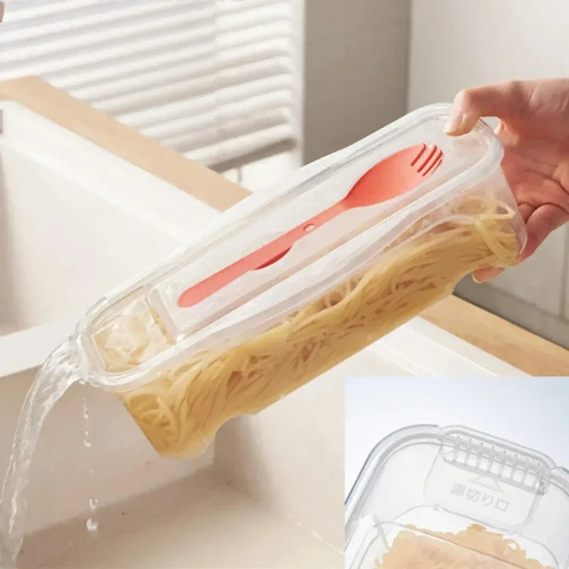 Microwave Pasta Containers Cooker Transparent Multifunctional Box