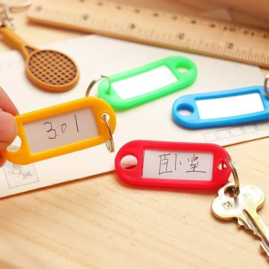 Plastic Key Tags Colored Label Number Hotel Classification Rings Peaceful Pleasures Health and Wellness