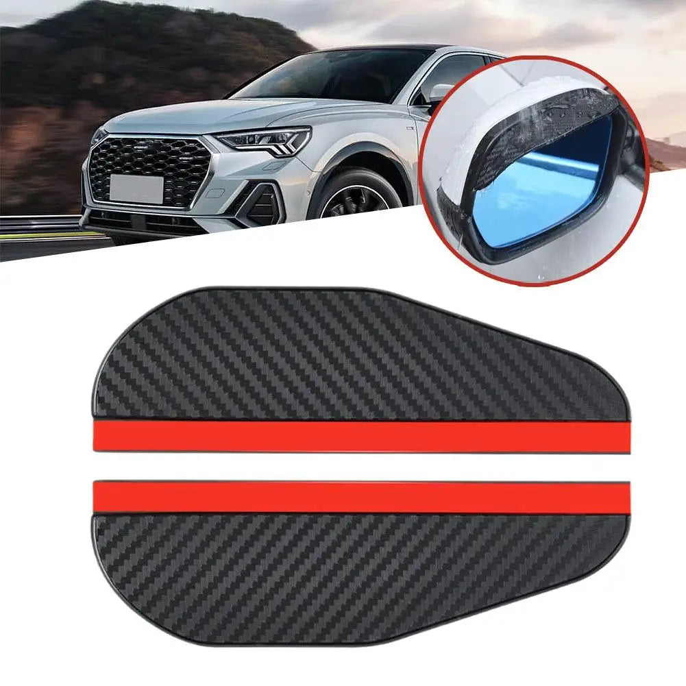 2Pcs Rearview Mirror Rain Eyebrow Car Rearview Mirror Rain Eyebrows Rain Shield Reverse Mirror Anti Reflective Universal Baffle Peaceful Pleasures Health and Wellness