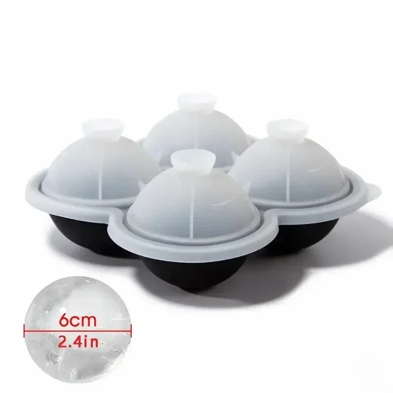 1pc Large Silicone Ice Cube Trays - Easy-Release No Leakage Perfect for Whiskey Cocktails Juice and Parties Peaceful Pleasures Health and Wellness