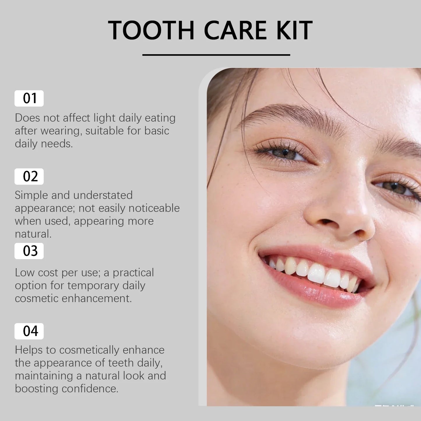 Denture Beauty Kit – Cosmetic Tooth Veneers for a Natural Smile