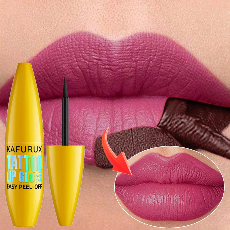 KAFURUX Korean Matte Peel-Off Lip Tint – 7 Colors Lip Stain