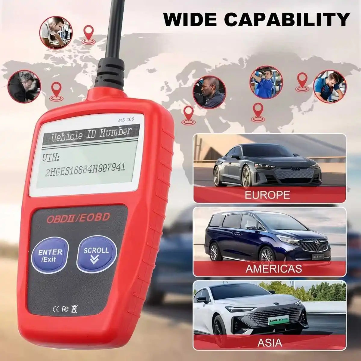 OBD2 Car Diagnostic Scanner – MS309 Fault Code Reader Peaceful Pleasures Health and Wellness