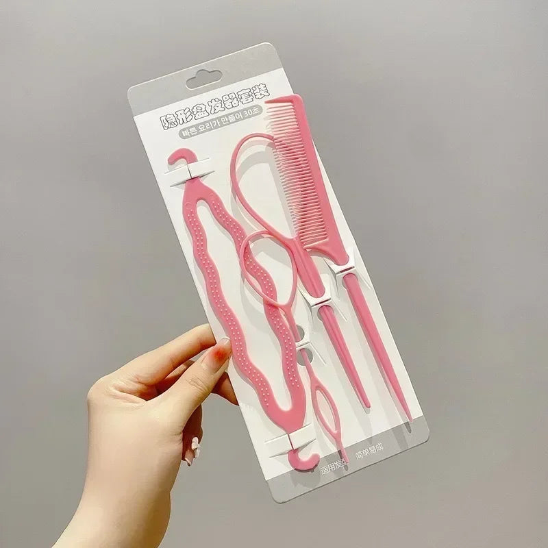 DIY Hair Braiding Kit – Twist Bun Clips & Styling Tools