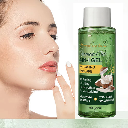 Coconut Anti-Aging Gel | Collagen & Aloe Vera Firming Cream Anti-Aging Face Gel Peaceful Pleasures Health and Wellness