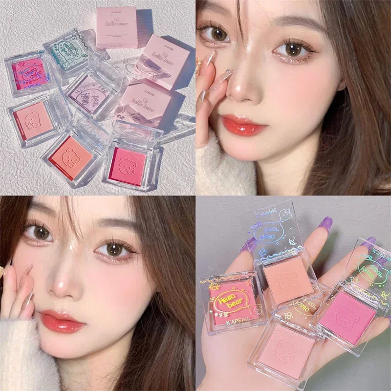 Matte Blush Palette | Peach & Red Contour Powder – 6 Shades