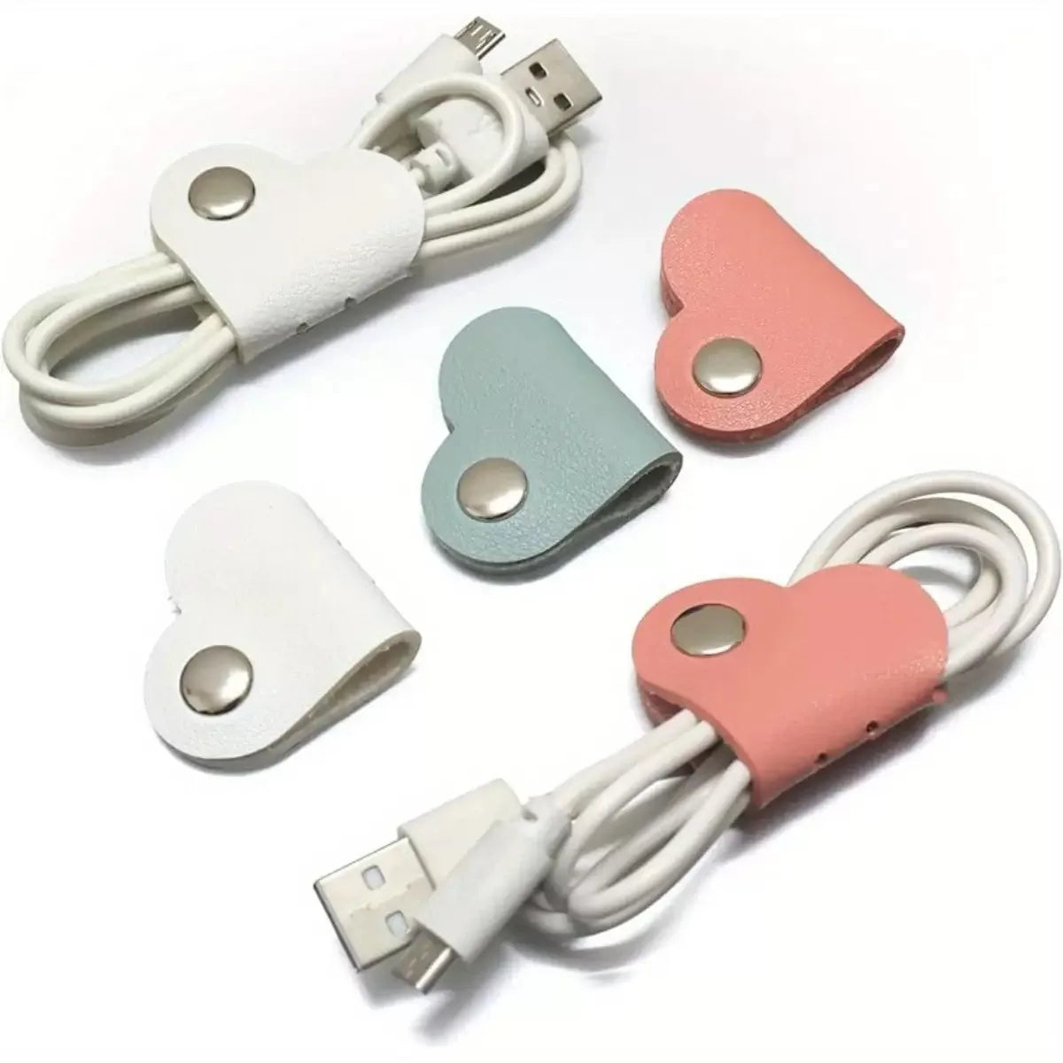 10/5/3 Pcs Charge Cable Protectors Travel Data Cord Clip Decoration Earphone Charging Cables Storage Buckle Cable Organizer Peaceful Pleasures Health and Wellness