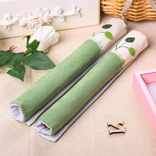 Double-door Fridge Door Handle Cover Antiskid Protector Gloves Door Knob Protector Anti-static Glass Door Protector Gloves Peaceful Pleasures Health and Wellness