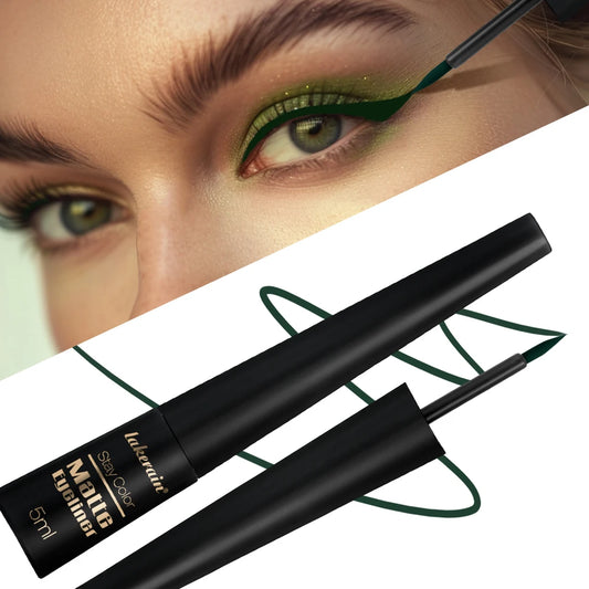 3Colors Matte Waterproof Liquid Eyeliner Pencil Sweatproof Quick Dry Easy To Wear High Pigment Brown Liquid Eyeliner Eye Makeup Peaceful Pleasures Health and Wellness