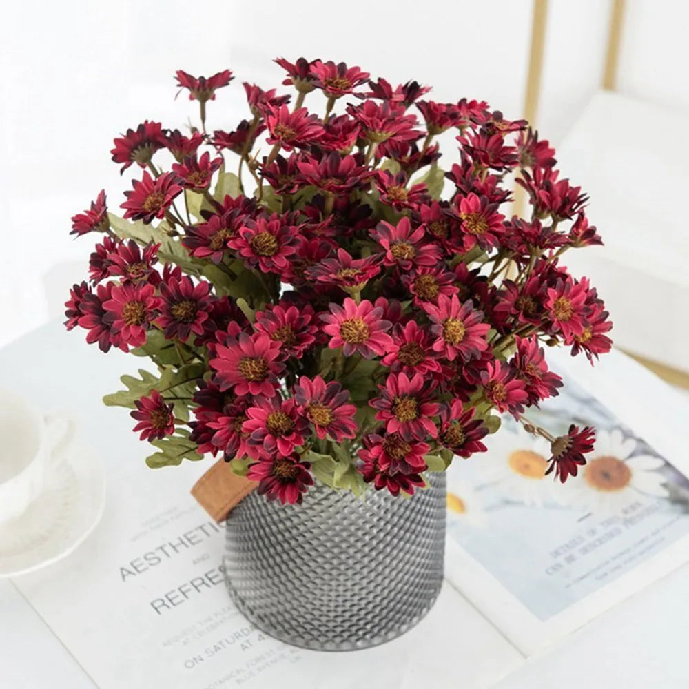 Silk Daisy Artificial Flowers for Wedding, Home & Garden Decor