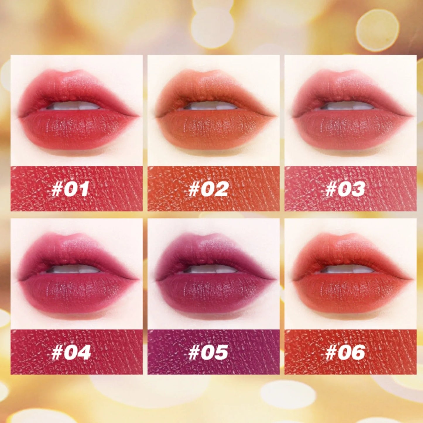 Matte Lipstick Set with 6 Waterproof Colors Peaceful Pleasures Health and Wellness