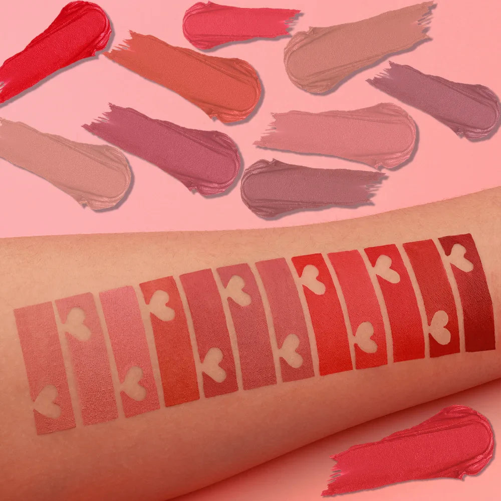 DUNUF Matte Lipstick – 24Hr Waterproof Non-Stick Lip Color