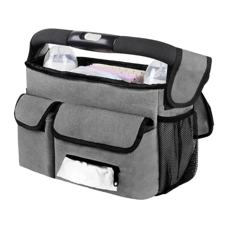 Baby Stroller Hanging Bag | Diaper & Bottle Organizer
