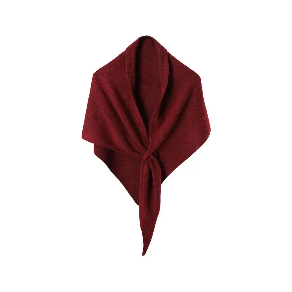 Women's Triangle Scarf Shawl – Wool Blend Warm Shoulder Wrap