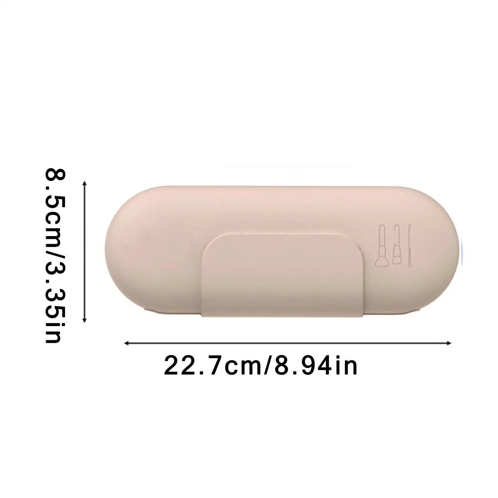 2 Pieces Portable Silicone Makeup Brush Pouch Waterproof Organizer Travel Sized Makeup Bag for Girls Women Outdoor Home Luggage Peaceful Pleasures Health and Wellness