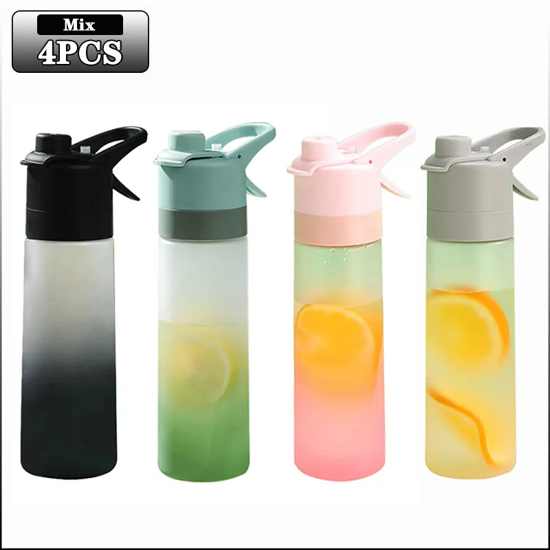 650ml Mist Spray Water Bottle with Straw – BPA-Free Reusable