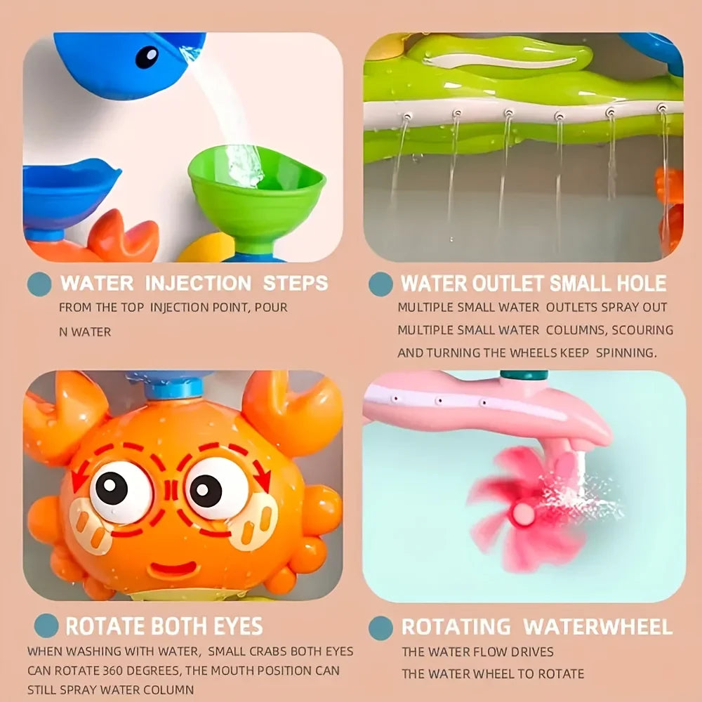 Kids Bath Tub Toys Set – Baby & Toddler Bathtub Gift