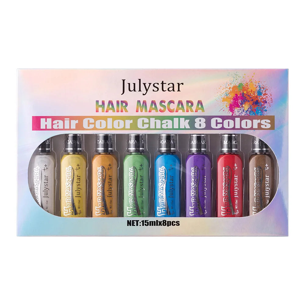 8-Color Waterproof Mascara Set – Bold Multi-Shade Lashes