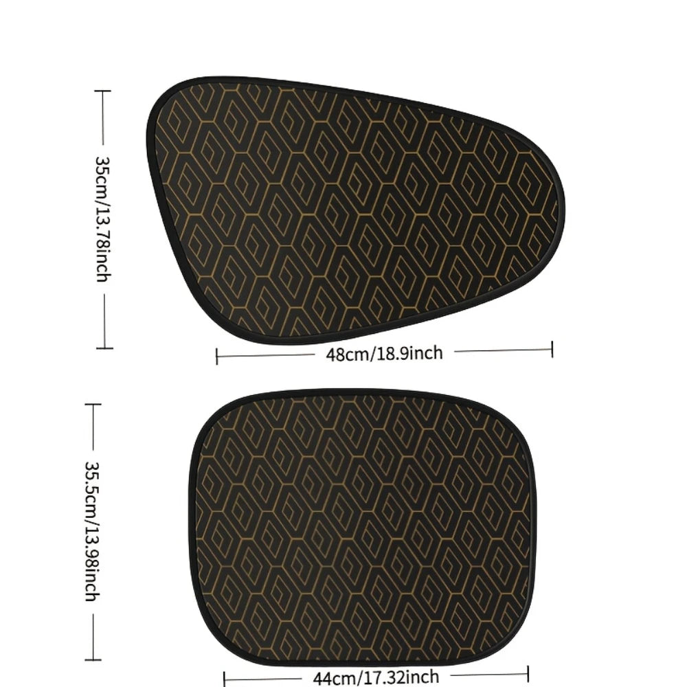 Foldable Car Side Window Sun Shade – 5-Layer UV Cover