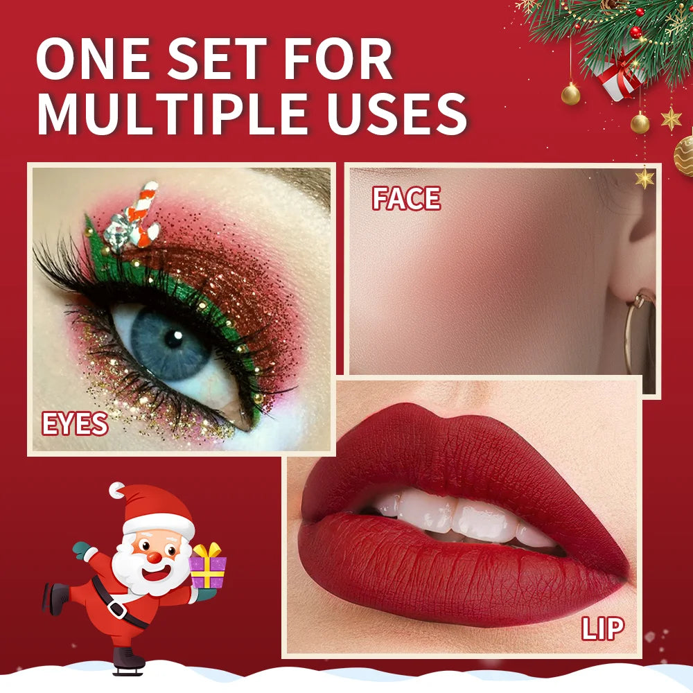 Christmas Lip Gloss Set – 5-Piece Moisturizing Jelly Tint Lip Gloss Set Peaceful Pleasures Health and Wellness