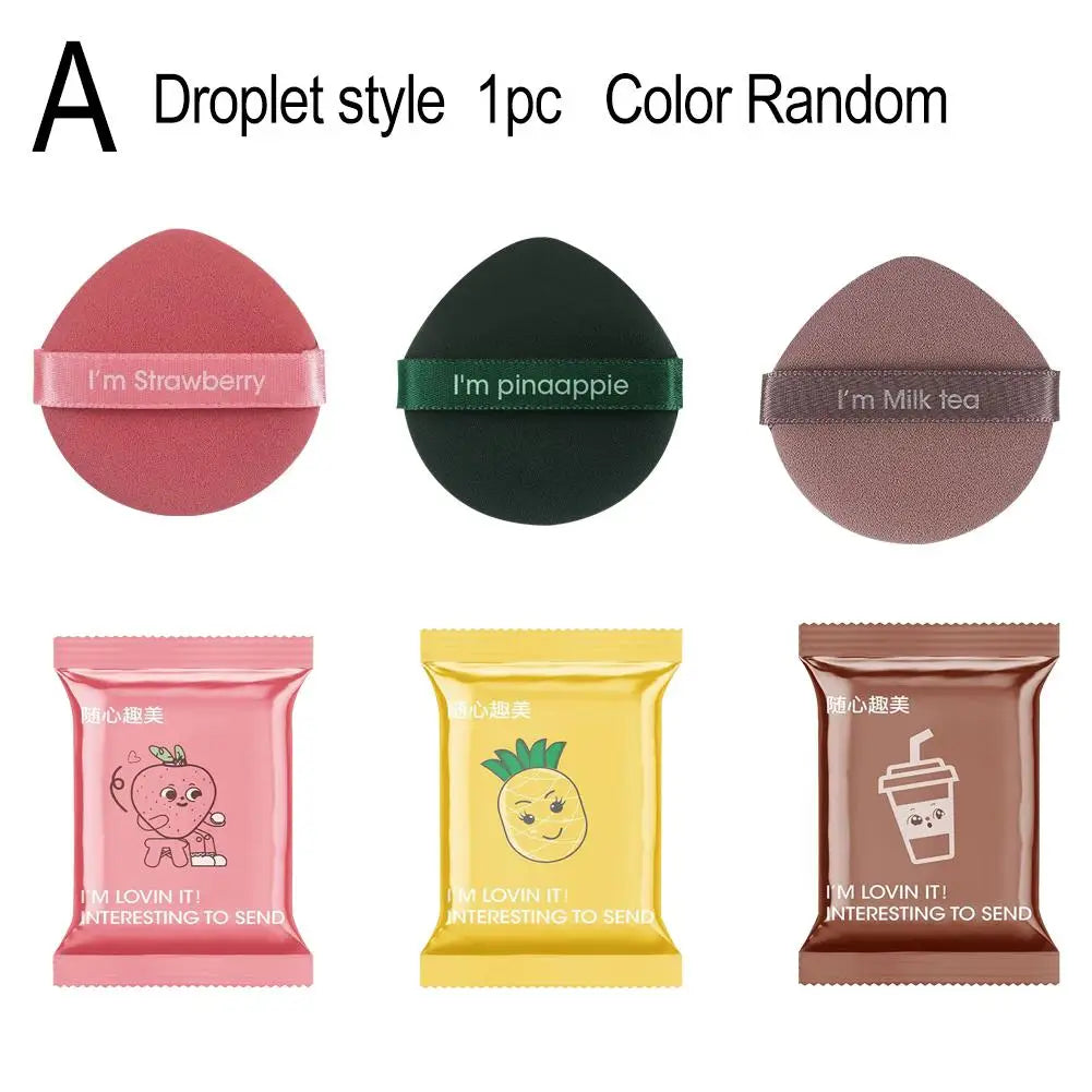 Velvet Powder Puff Makeup Sponge – Triangle & Circle | Non-Latex