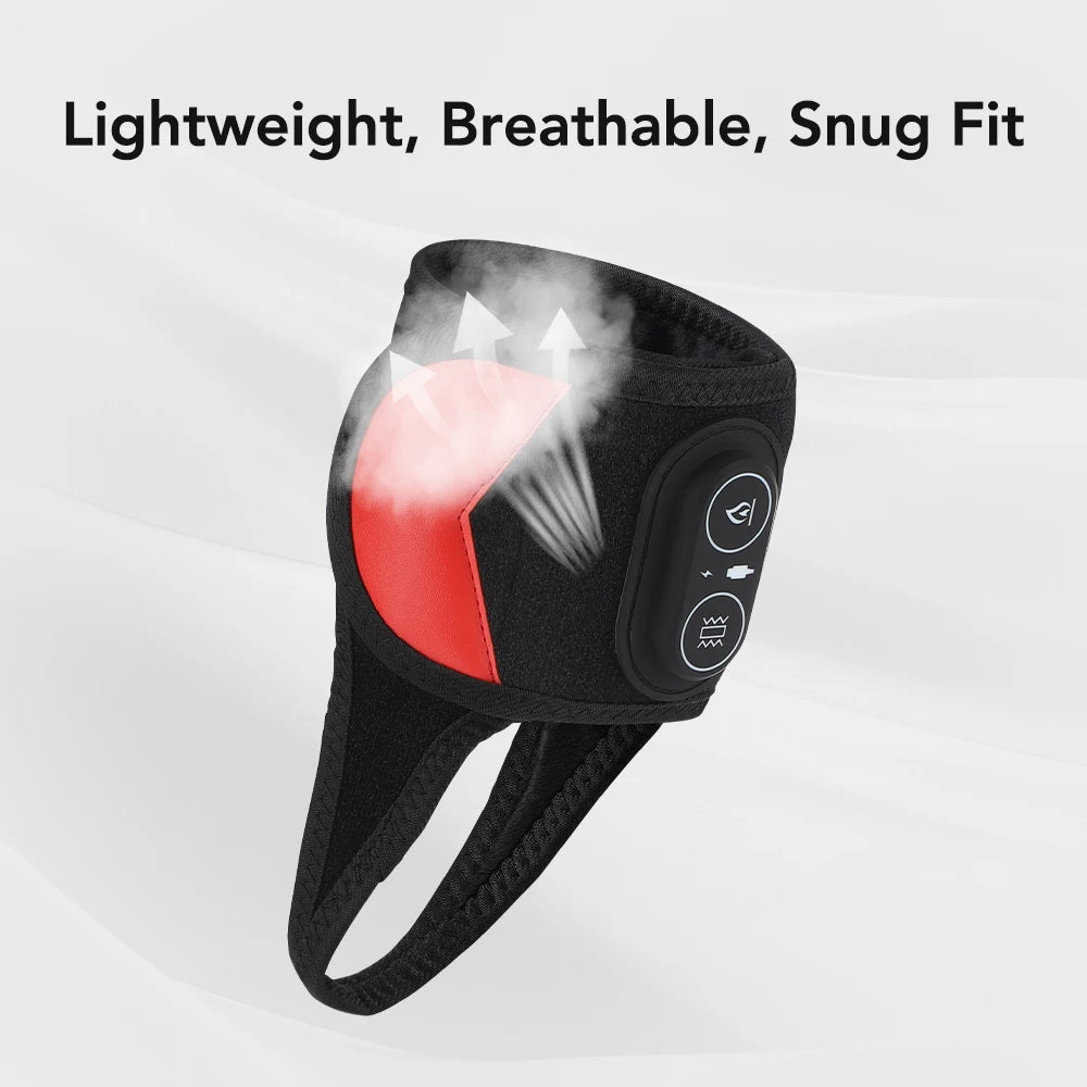 Cordless Red Light Ankle Wrap with Heat & Vibration Foot Massager Sports Joint Care Strap 36PCS LEDs 660 850nm Ankle Gurad Belt Peaceful Pleasures Health and Wellness