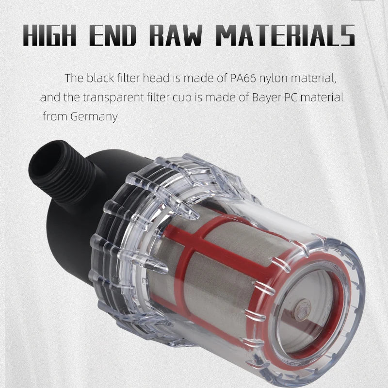 304 Stainless Steel Filter Screen 200 Mesh Pre-Filter Water Pump Filter 1/2 Inch, 3/4 Inch, 1 Inch Male Pipe Thread Filter Peaceful Pleasures Health and Wellness