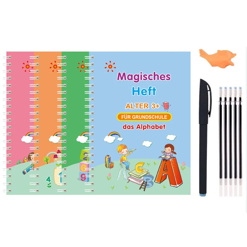 Wiping German Magic Copybook Pen Preschools Kids Calligraphy Children