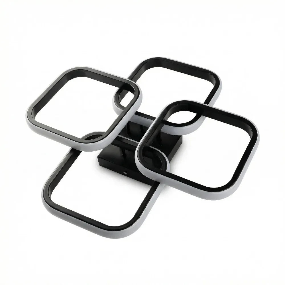 Modern LED Square Flush Mount Ceiling Light | RUNTOIN BK-011