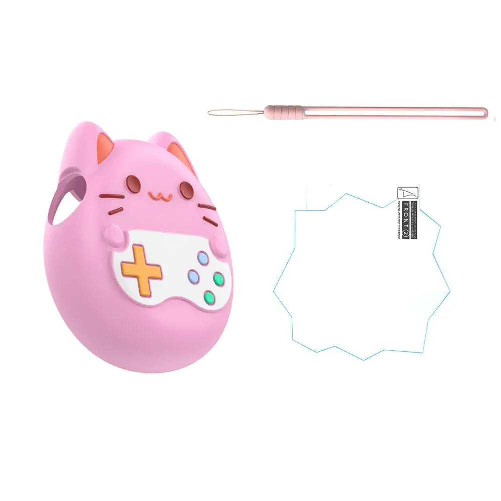 For Tamagotchi Paradise Silicone Case Anti Collision Anti Scratch With Lanyard/ Protective Film For Tamagotchi Paradise Accessor Peaceful Pleasures Health and Wellness B