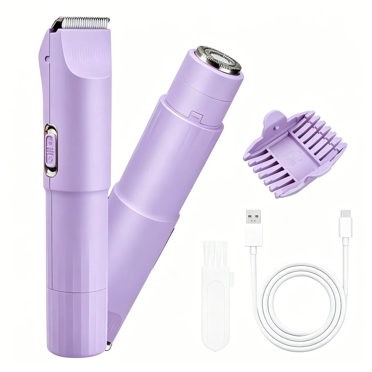2-in-1 Electric Portable Hair Trimmer & Shaver | Men & Women