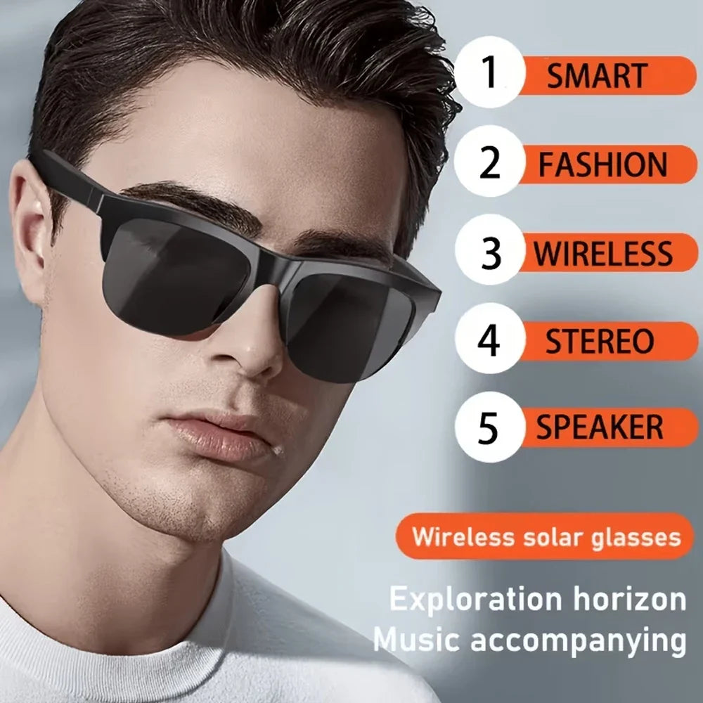 Smart Audio Glasses with Bluetooth Earbuds | Hands-Free