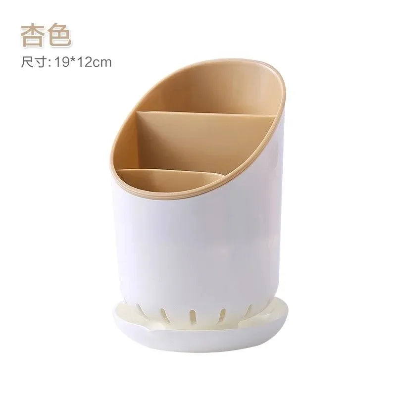 Chopstick Holder with Drain Plate | Kitchen Utensil Organizer