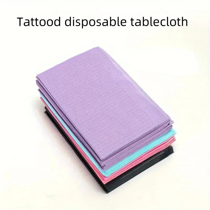 20PCS Disposable Tattoo Bibs & Table Covers | Multicolour Pads