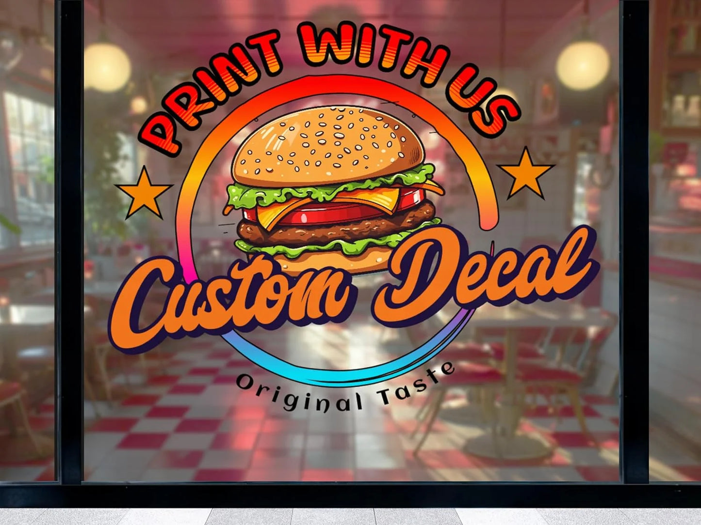 Custom Car Window Static Cling Stickers | Full Color DIY Decals