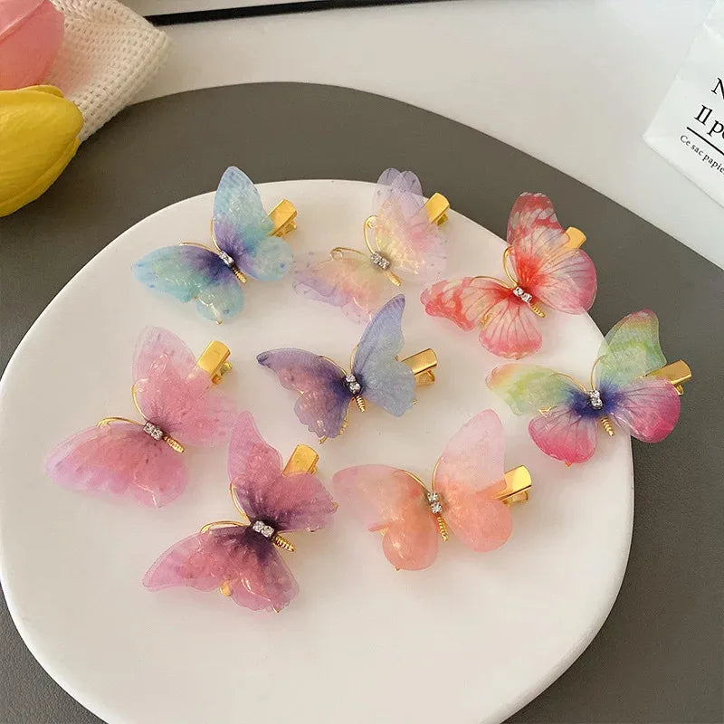 10-Piece Korean Butterfly Hair Clips – Bangs & Side Clips Hair Accessories Peaceful Pleasures Health and Wellness