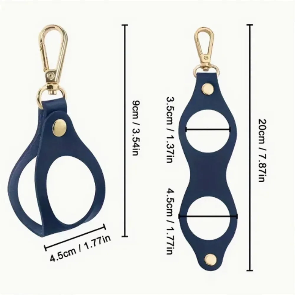 Leather Golf Ball Waist Bag – Clip-On Keychain Organizer