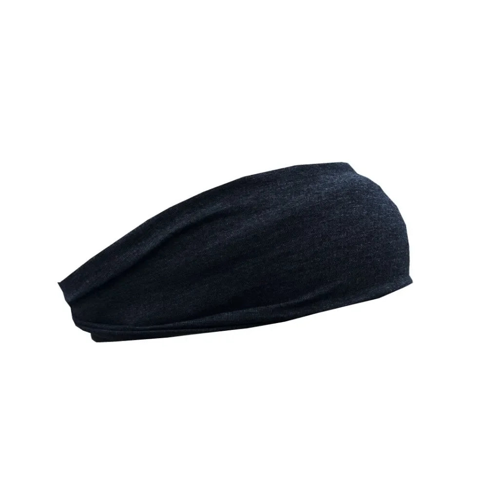 Organic Cotton Sports Headband – Sweat Band for Yoga & Running Sports Headband Peaceful Pleasures Health and Wellness black