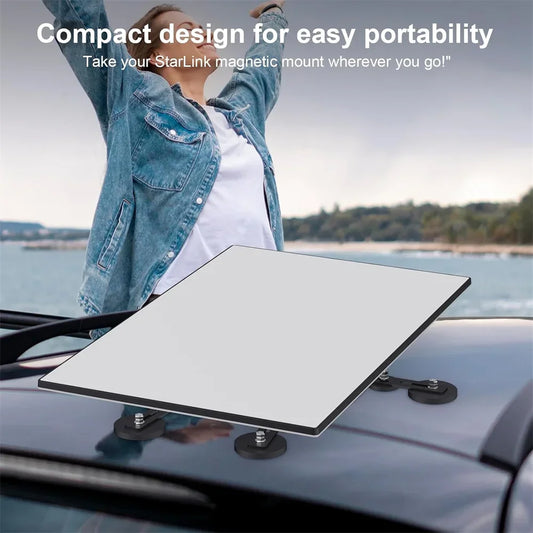 Starlink Gen 3 Magnetic Roof Mount Kit 12 Magnetic Bases for RVs Cars Compatible with Starlink V3 Dish Peaceful Pleasures Health and Wellness