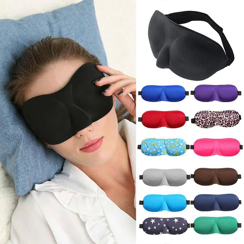 3D Contoured Sleep Mask – 100% Light Blocking & Breathable