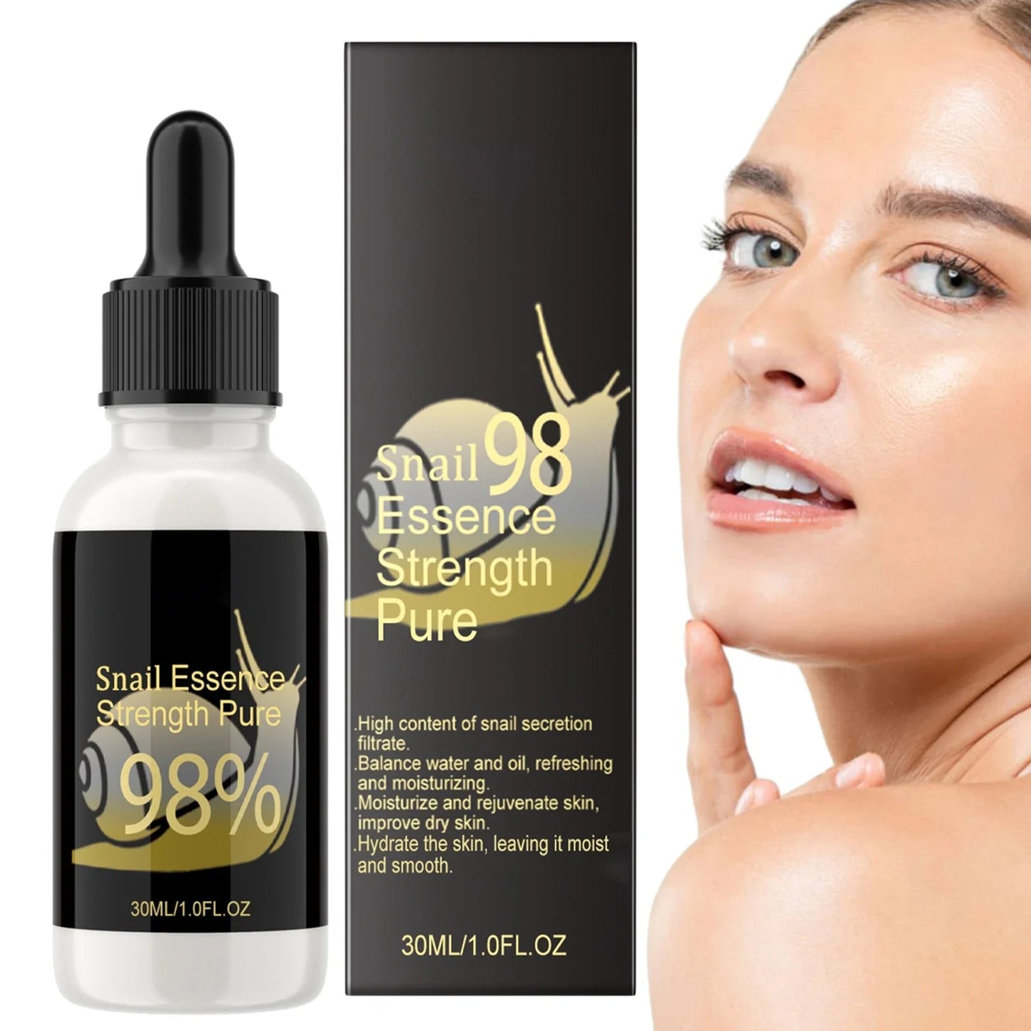 Disaar Snail Mucin Serum – Hyaluronic Acid Brightening Essence