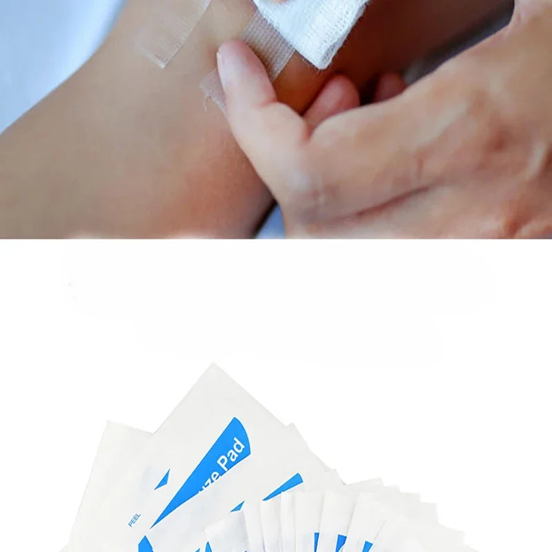 10Pcs/20Pcs/30Pcs Disposable Independently Packaged Medical Absorbent Gauze Sheets Absorbent Cotton Dressings Wound Treatment Peaceful Pleasures Health and Wellness