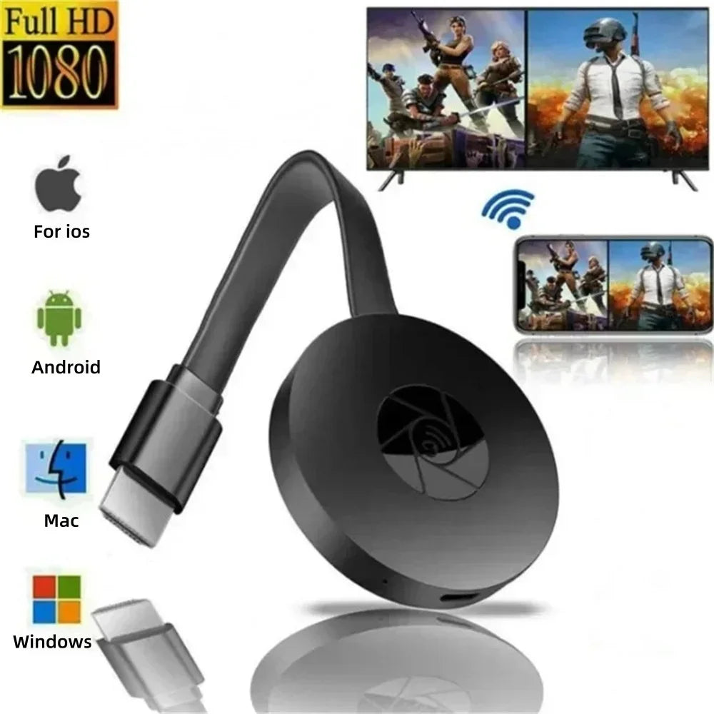 1080P Wireless HDMI Dongle WiFi TV Stick Airplay Miracast DLNA Peaceful Pleasures Health and Wellness