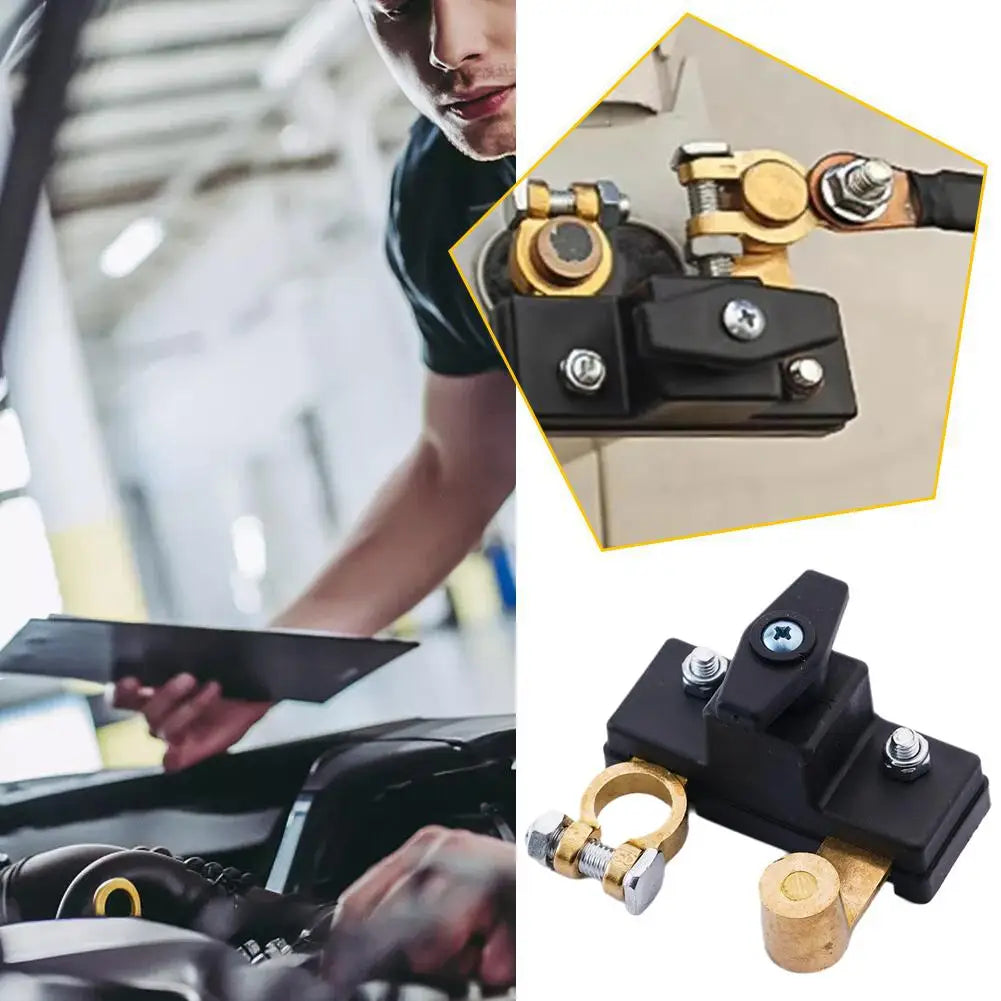 Car Battery power-off Switch Manual Automatic Circuit Breaker Anti-Power Off Leakage Protector Universal Auto Parts 6V/12V/24V Peaceful Pleasures Health and Wellness
