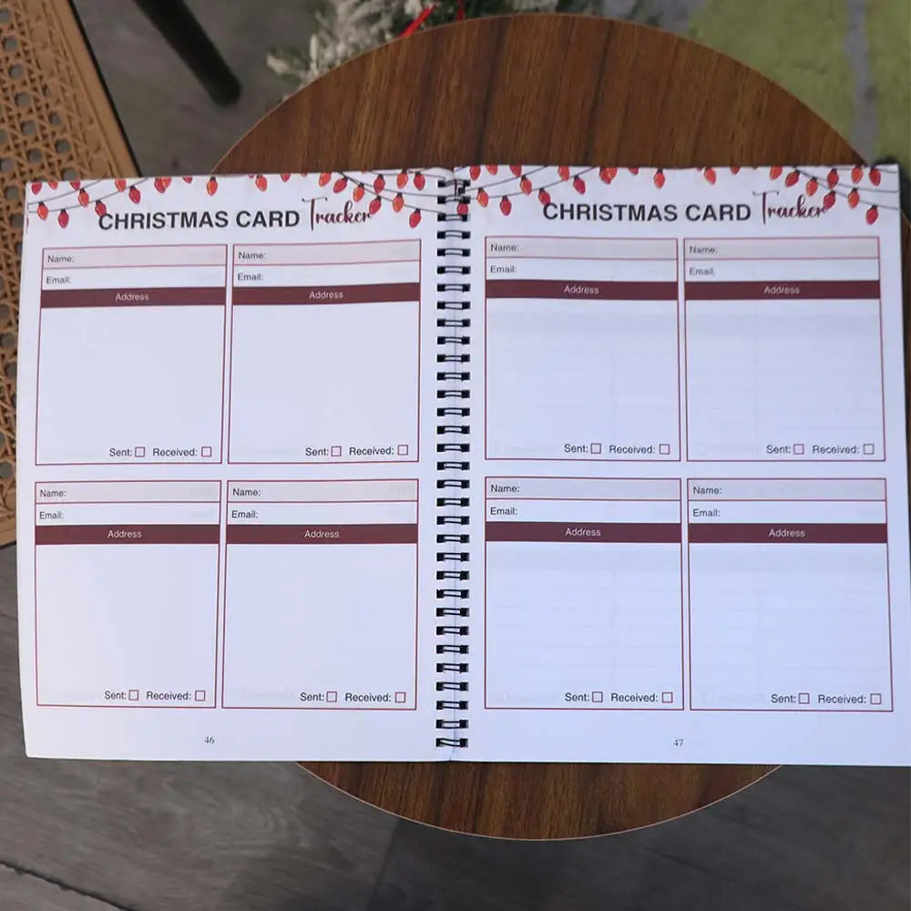Planner Reminder Christmas Planner Notebook Efficiency Journal To Do List Notebook Time Organizer Habit Tracker Peaceful Pleasures Health and Wellness