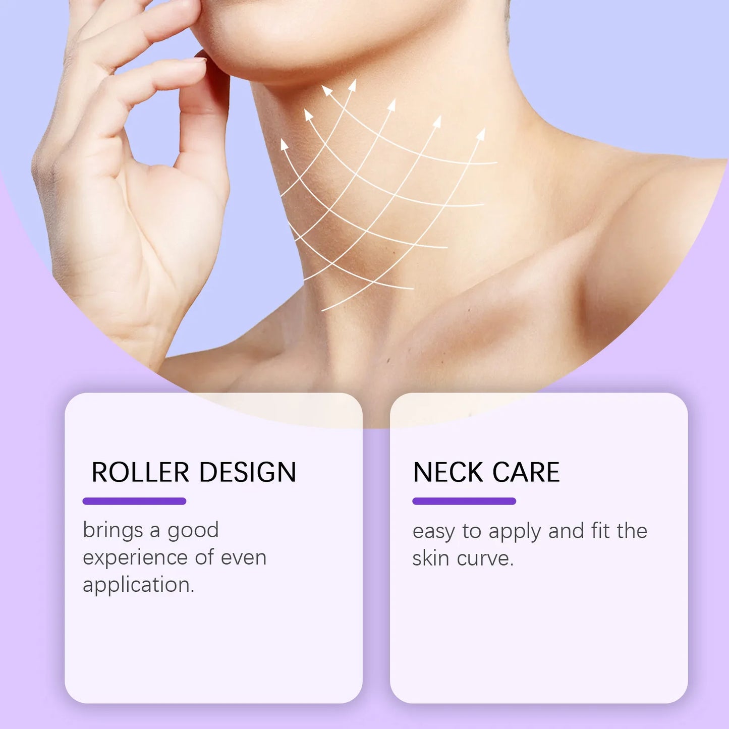 Neck Roller Cream Anti Wrinkle Tightening Eliminate Neck Lines Double Chin Moisturizing Firming Lifting Neck Revitalizing Cream Peaceful Pleasures Health and Wellness