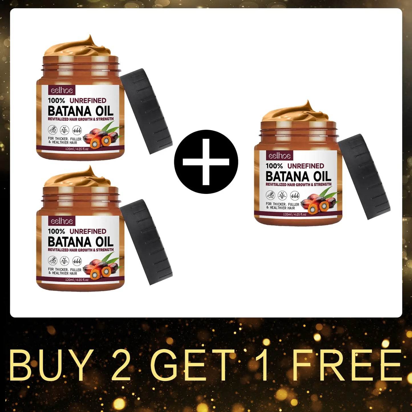 EELHOE Batana Oil Shampoo & Conditioner Set | Hair Growth Kit