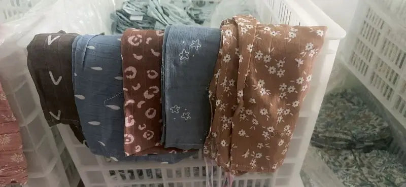 HappyFlute Bamboo Cotton Muslin Baby Cloths 5-Pack 60x60cm