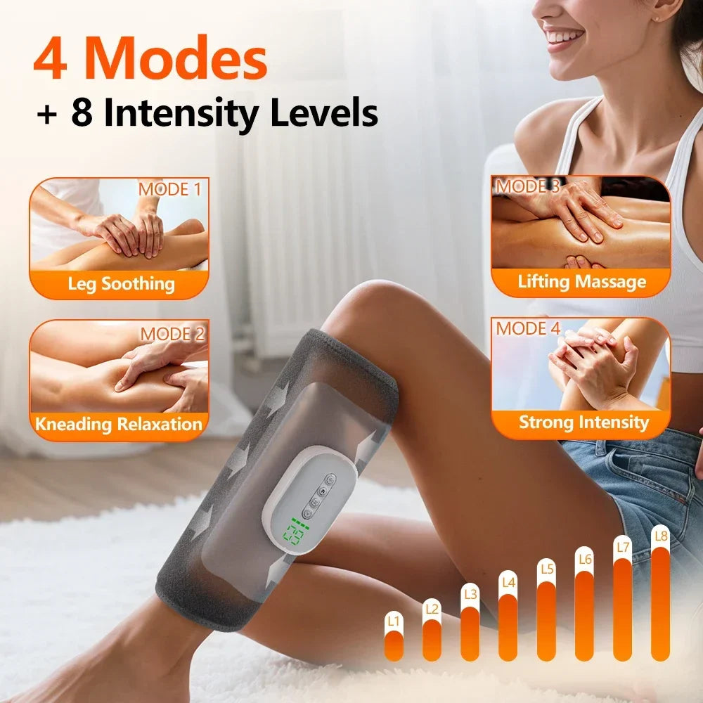 Hailicare Air Compression Calf Massager with Heat | 4 Modes