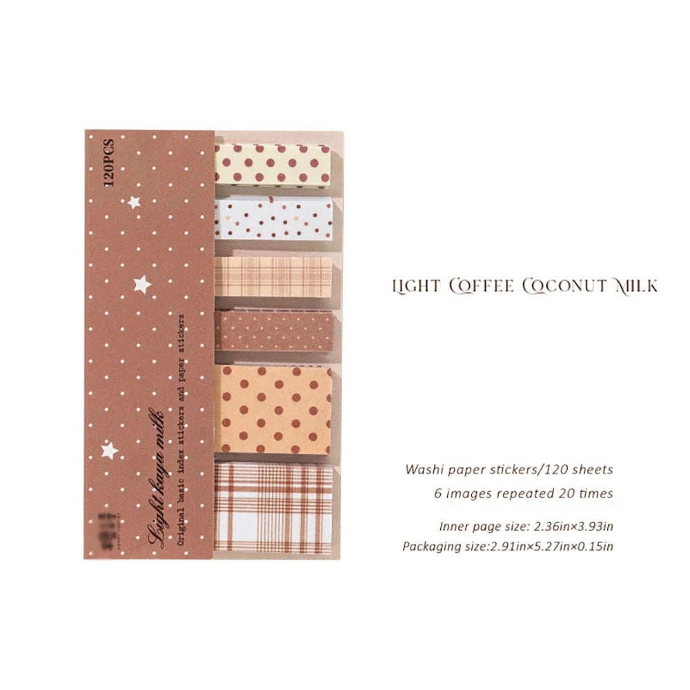Index Stickers Polka Dot Striped Elements Basic Accounting Materials